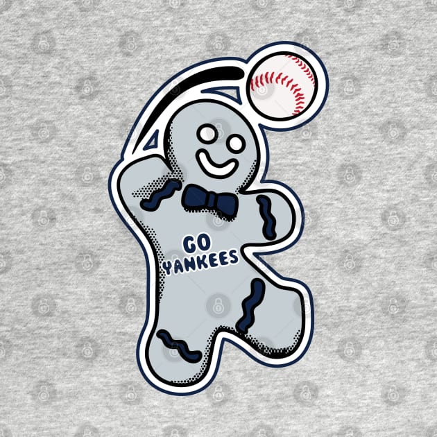 New York Yankees Gingerbread Man by Rad Love